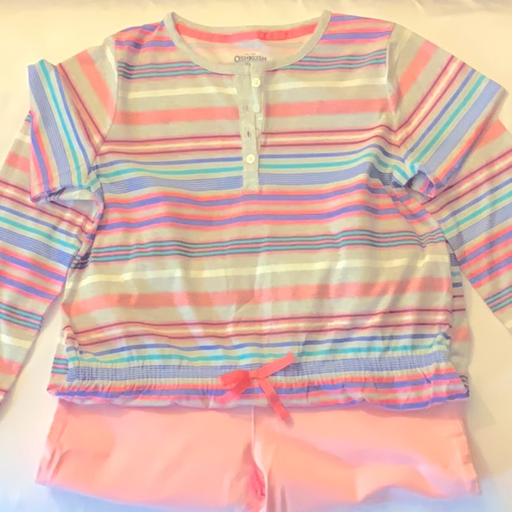 Osh Kosh Set of long sleeve top w/ pink jeans NWT